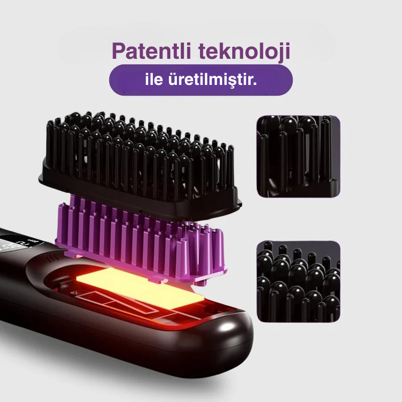 Numoya GoBrush PRO Taşınabilir Düzleştirici Tarak